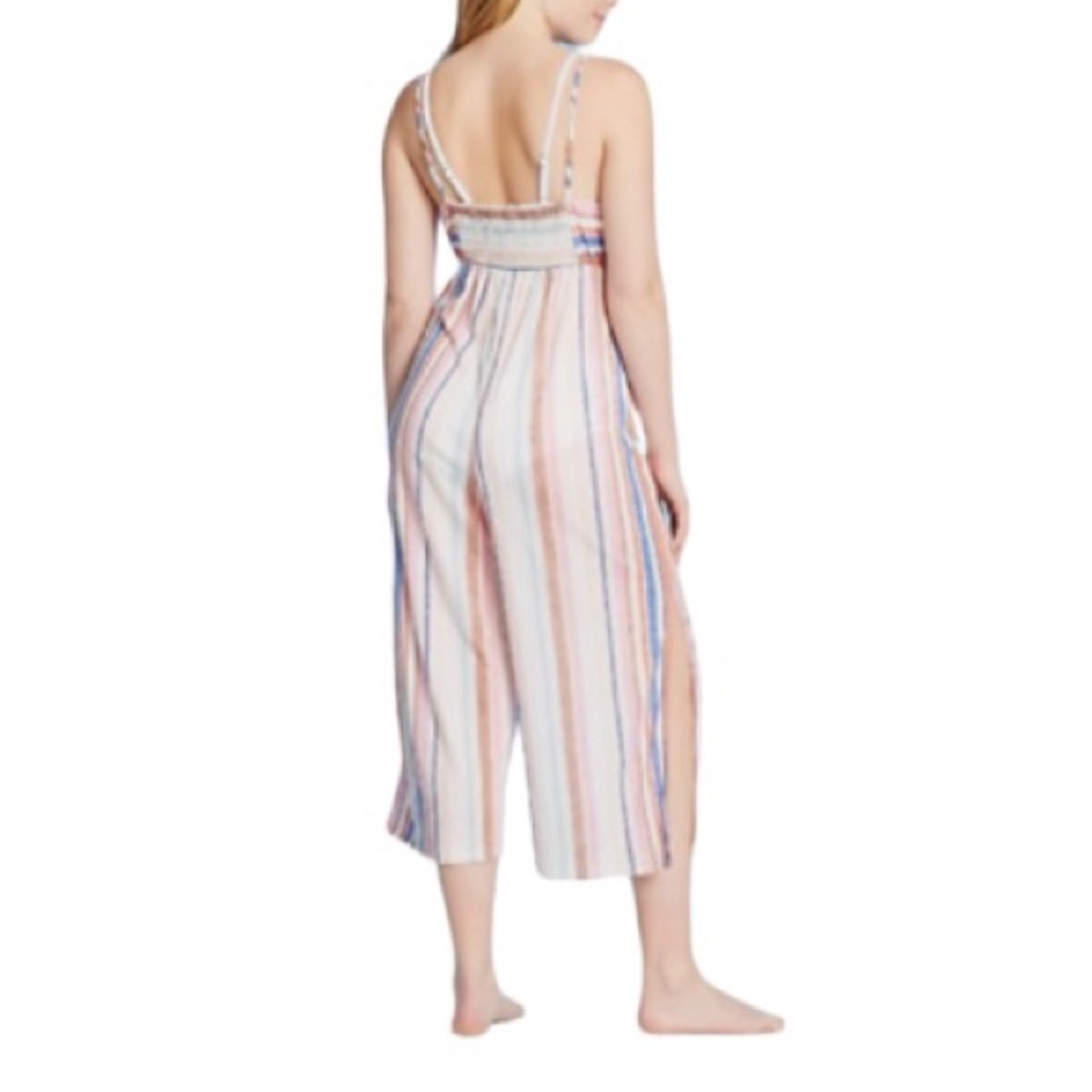 XHILARATION Cropped Swimsuit Cover Up Jumpsuit | L - Picture 4 of 14